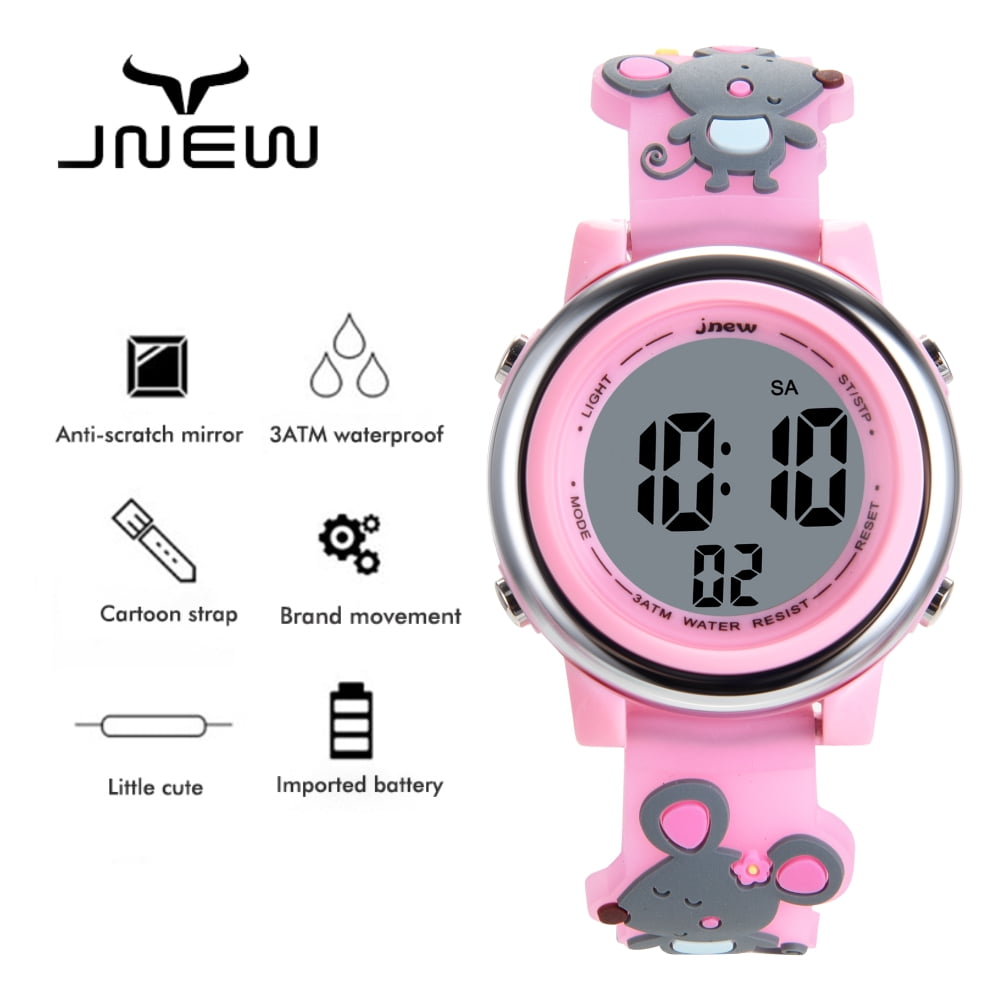 Children's Digital Watch with Cartoon Animals Pattern - A Fun and Playful Toy Gift for Girls and Boys