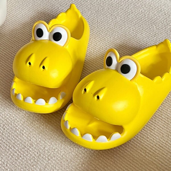 Cute Cartoon Shark and Hippo Home Slippers - Indoor Non-slip Beach Sandals for Baby Girls